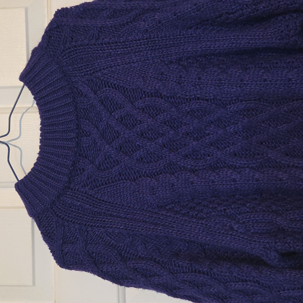 H&M Purple Chunky Cable Knit Sweater - Picture 3 of 7